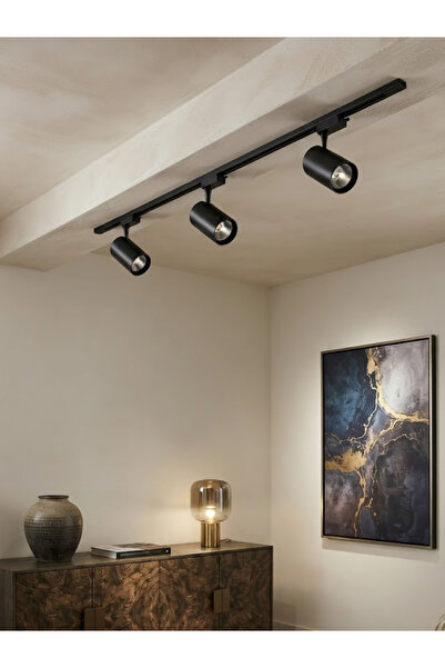 LED PROJEM RAY SPOT 3 LÜ SET SİYAH KASA BEYAZ IŞIK