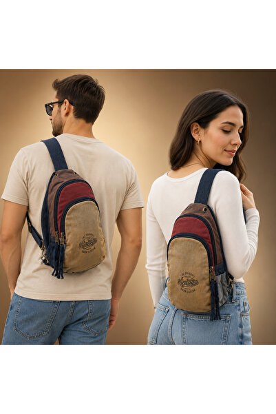 DARK COTTON Organik Gabardin Badybag Çanta