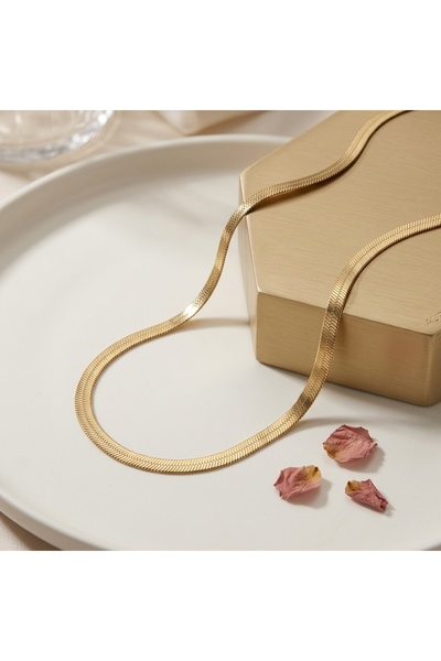 Snartun Gold Zincir Paslanmaz Çelik Kolye (45 cm ve 60 cm) – İki Boy Şık ve Zamansız Tasarım I Özel Kutulu