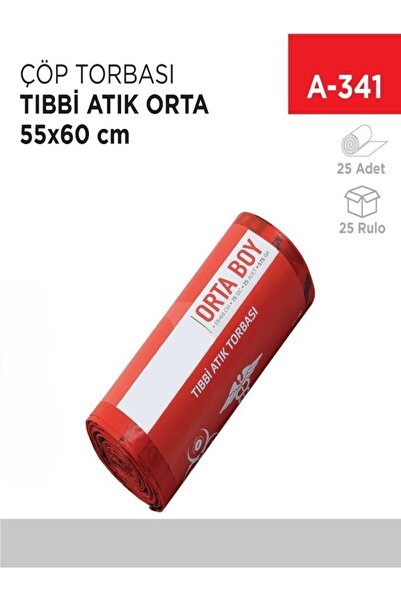 inci çelik aksesuar Trash Bag Medical Waste Medium 575 Gr 25 Pack (55*60 cm)