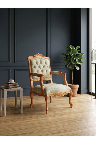 Gazzini Furniture Winchester Rustik Still Klasik Ahşap Berjer