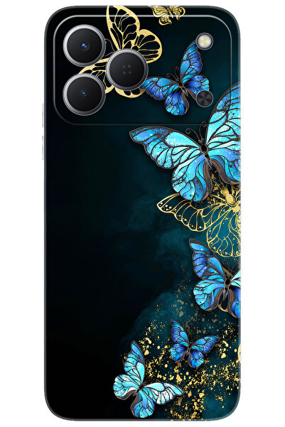 TECNO Spark 50 4G (KN4n) Uyumlu Kılıf Desen Baskılı Silikon Kelebekler STK:72...