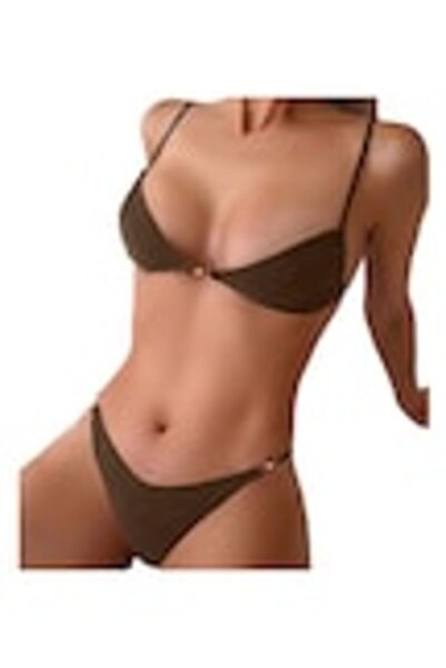 OEM Set bikini pentru femei, cu sutien si slip de baie, din doua piese, mater...