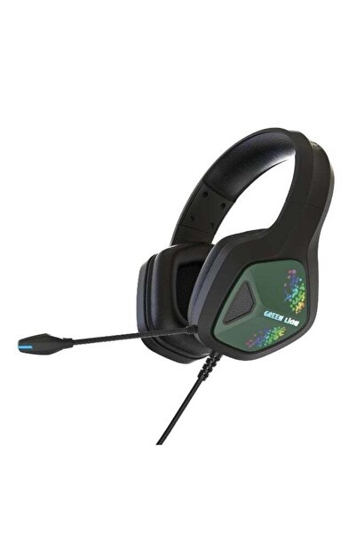 Green Lion Specter Gaming Headphone, Over-Ear Gaming Wired Headset with Micro...