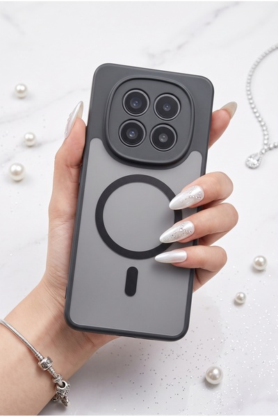 AKSEFİZZ Xiaomi Redmi Note 15 Pro PlusKılıf Mat Yüzeyli Güçlendirilmiş Kenar ...