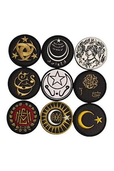 Ex Patch Osmanlı ve Türkiye Tarihi İstihbarat Peç Seti - 8 cm, 9 cm