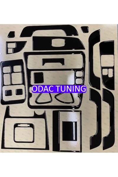 ODAC TUNING Toyota Uyumlu Corolla Efsane Kasa Maun Kaplama Seti Piano Black