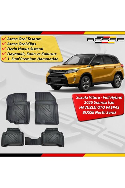BOSSE North Suzuki Vitara Paspas Full Hybrid Araca Özel 2025 Sonrası İçin Der...