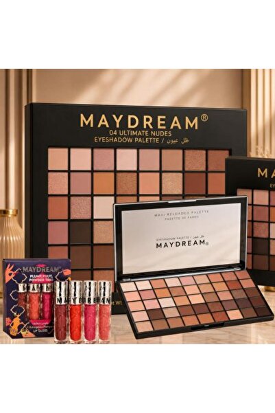 MAYDREAM مجموعة ماي دريم (MAYDREAM®) المتكاملة: باليت ظلال العيون الترابية + ...