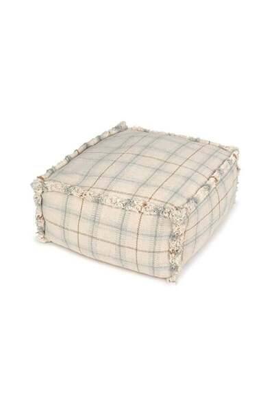 Çocuk Odası Pufu, Tartan Blue Sage