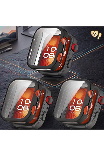 bbtech 3Pcs for Huawei Watch Fit 5 Pro Silicone Case with Screen Protector Pr...