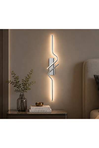 TT AYDINLATMA Tt080-Kr-Zi̇kzak-Apl (with Yellow Light Led) Zi̇kzak Model Chro...