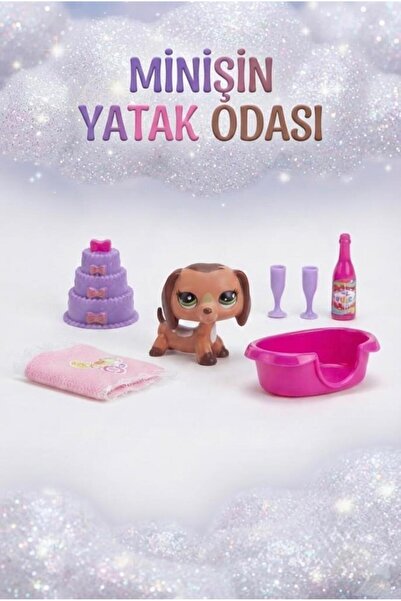 Tıfıl Toys Petclub Sevimli Minişin Yatak Odası Oyun Seti Sevimli Köpek ve Eğl...