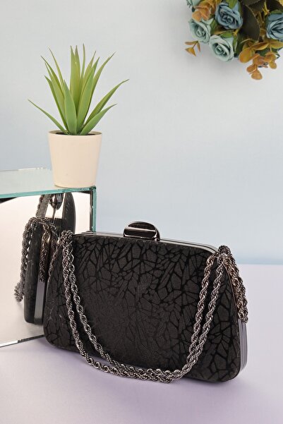weem bag إيليسارا EB0718 |   حقيبة سهرة جديدة بسلسلة على شكل ورقة شجر ومقبض ل...