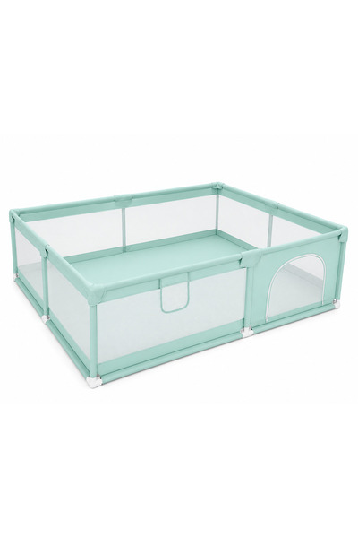 PinkBlue Tarc de Joaca 180x150x66 cm, Plasa Respirabila 360°, Cadru Metalic, ...