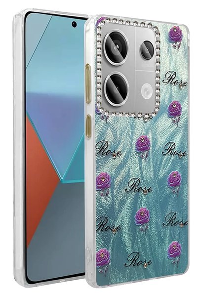 New Face حافظة ACONCEPT لهاتف Redmi Note 13 Pro 4G بغطاء منقوش بتصميم شفرة مر...