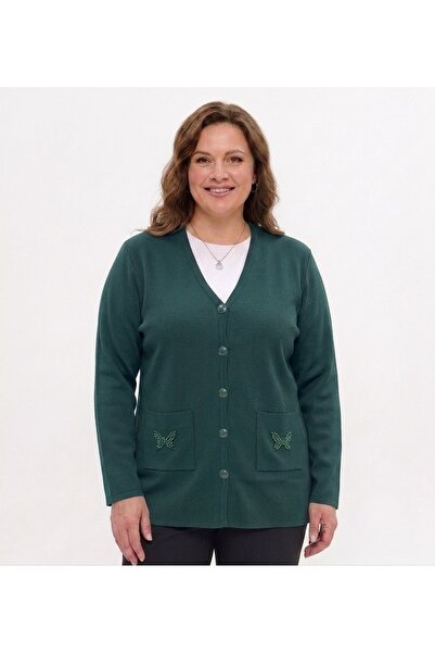 onno style women Cebi Butterfly Stone Steel Knit Classic Tricot Jacket