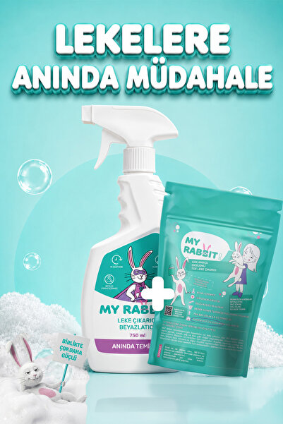 My Rabbit! Ultra Güçlü Çok Amaçlı Leke Çıkarıcı Sprey 750. ML + Çok Amaçlı Ok...