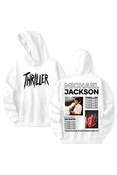 STİL-X Michael Jackson Thriller Album Printed Cotton Long Sleeve Hooded Sweat...