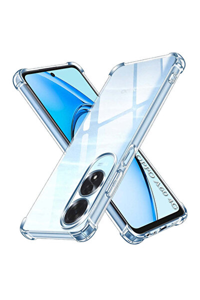 Techsuit Case for OPPO A60 4G, Shockproof Clear Silicone, transparent - trans...