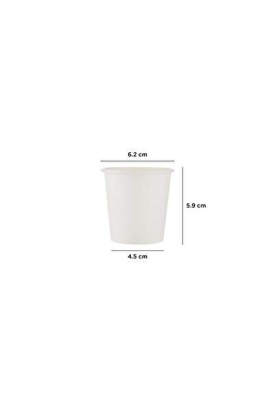 Hotpack 100 Pieces 4 oz White Single Wall Paper Cups