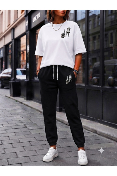 CLOTHES33 T-Shirt Tracksuit 2-Piece Combination Thin Summer Sweat-Absorbing F...
