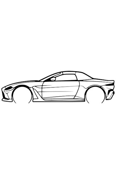 OEM Decorație Aston Martin Vantage Roadster 2023 – Siluetă 3D, design auto mi...