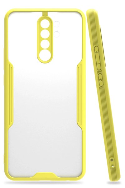 New Face حافظة ACONCEPT لهاتف Redmi 9 من السيليكون البلاتيني (13251) - أصفر
