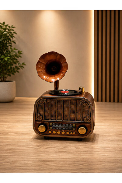 MD-1318BT Retro Tasarım Bluetooth Hoparlör & 3 Bant Radyo