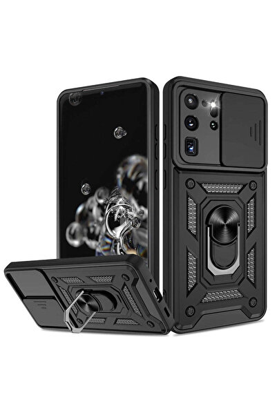 Techsuit Husă pentru Samsung Galaxy S20 Ultra 5G, Seria CamShield, albastru -...