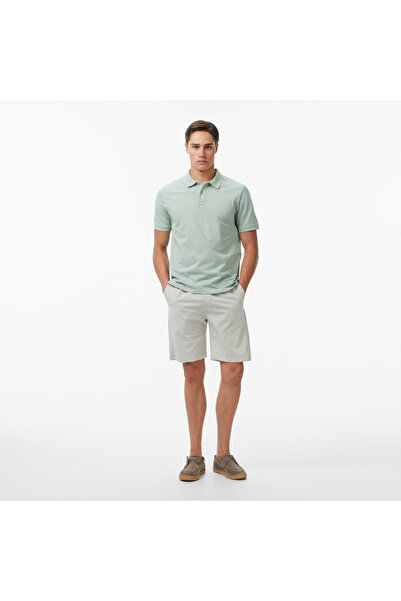 Nautica Erkek Gri Regular Fit Su İtici Şort