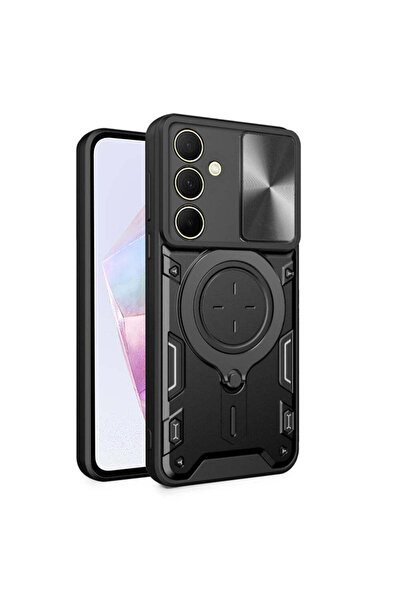 Techsuit Калъф за Samsung Galaxy A35 5G, CamGuard Pro, синьо-черен