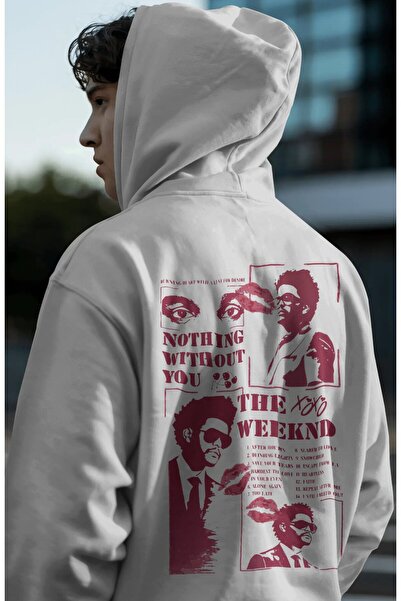 SEVBANO The Weeknd Ράπερ Τραγουδιστής με στάμπα στην πλάτη Unisex Oversize Pr...