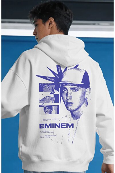 SEVBANO Eminem Rapper Singer Back Printed Unisex Oversize Premium Hoodie
