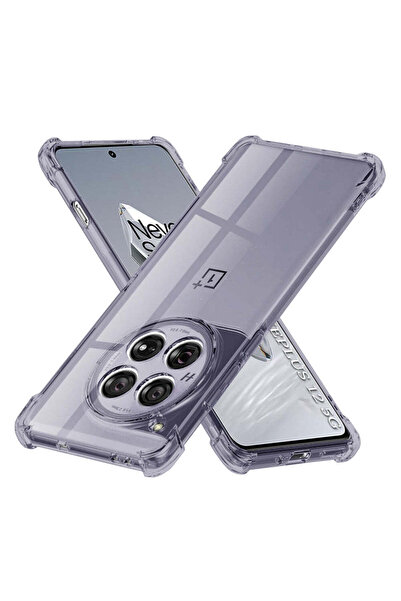 Techsuit Husă pentru OnePlus 12, din silicon transparent, rezistentă la șocur...
