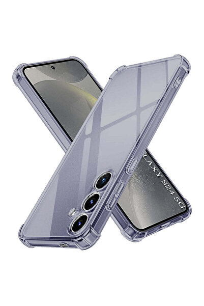 Techsuit Husă pentru Samsung Galaxy S24, din silicon transparent, rezistentă ...