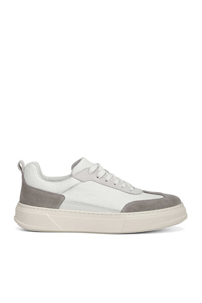 Tergan Gri Hakiki Deri Erkek Sneaker - E26I1AY57751-N1Z