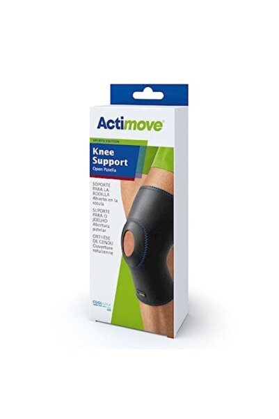 ACTIMOVE Genunchiere Ediție Sport cu rotulă expusă, negre, mărimea S, 1 buc.
