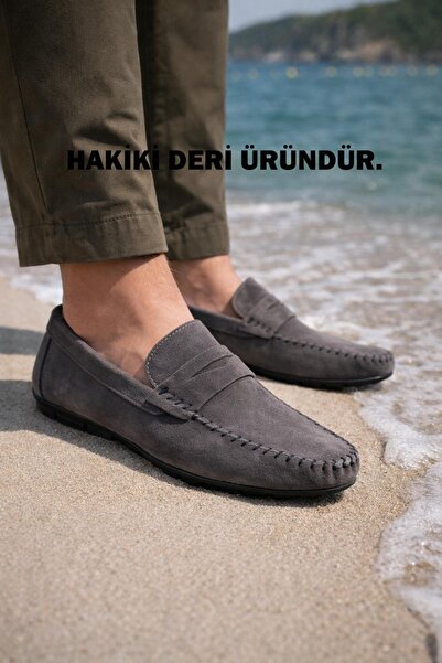 Generic Brand 100% Genuine Leather Men's Flat Shoes, Suede Leather, Flexible ...