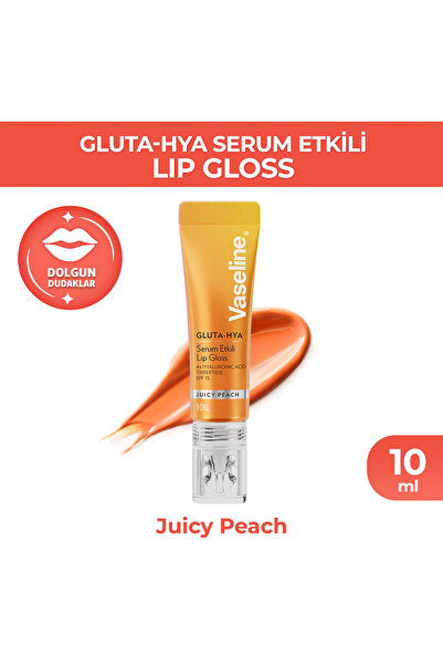 Vaseline Gluta Hya Serum Etkili Lip Gloss Juicy Peach 10 ml