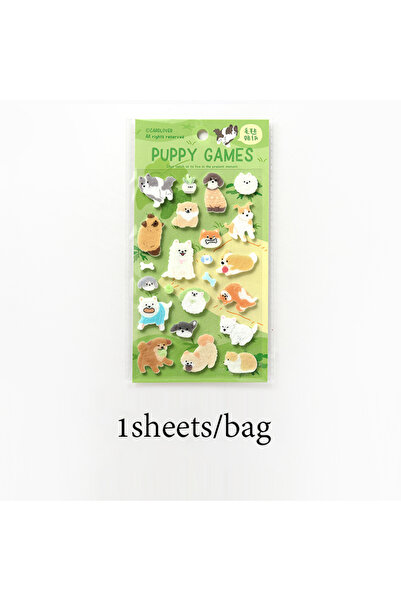 choice2 S30827-4 Mr.Paper 1 Sheet 3D Felt Pet Stickers Pet Lover Series Kawai...