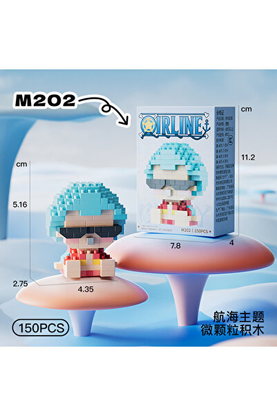 Choice4 Bandai M202 New ONE PIECE Sun God Nika Luffy Micro Action Block Chopp...