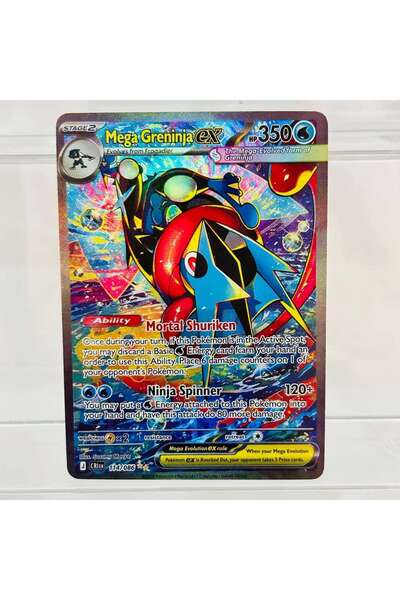 Choice7 بطاقة أنمي هولوغرافية ممتازة بتصميم DIY من سلسلة Mega Greninja EX 114...