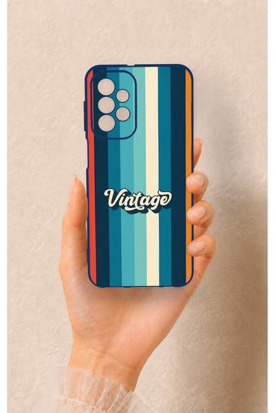 Vip Case Samsung A23 Compatible Vintage Patterned Silicone Case