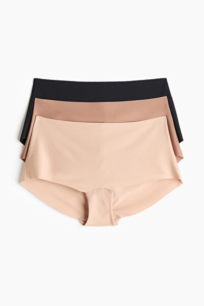 H&M 3'lü İz Yapmayan Shortie Külot