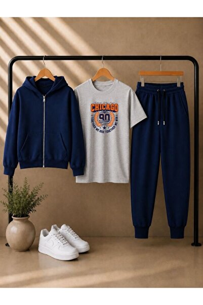 cm buseyiz Busekids New Season 3-Piece Long/Short Sleeve T-Shirt and Hooded J...