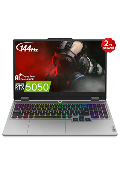 LOQ Ryzen 7-250 16GB 512GB SSD 15.6" FHD 144Hz RTX5050 8GB 100W GDDR7 Windows 11 Pro 83JG008VTRUT