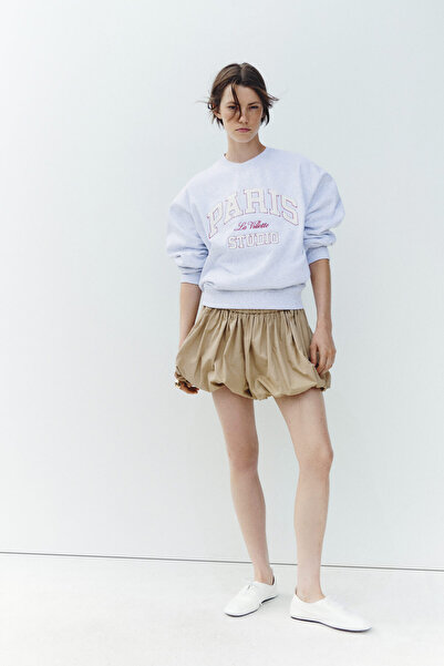 H&M Yazı Motifli Sweatshirt