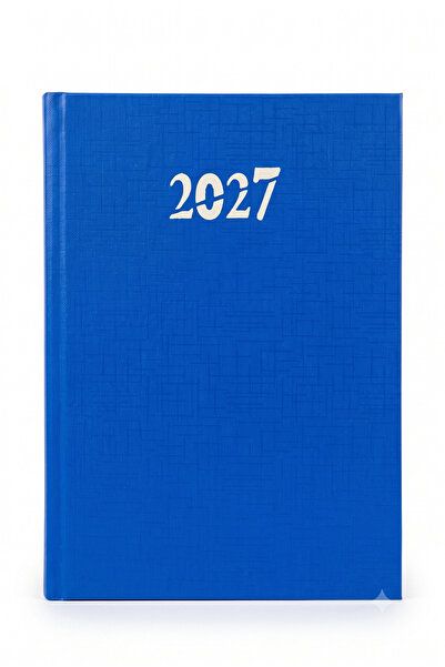 EKM Leather-Bound Eco 2027 Lined Daily Agenda 14X20 (Weekends on One Page)