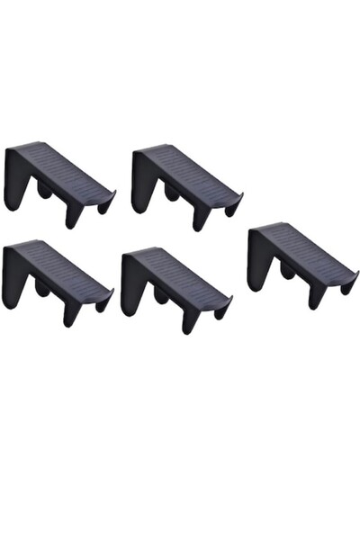 SG Set de 5 organizatoare de pantofi din plastic, SG, 25x10x14 cm, negru